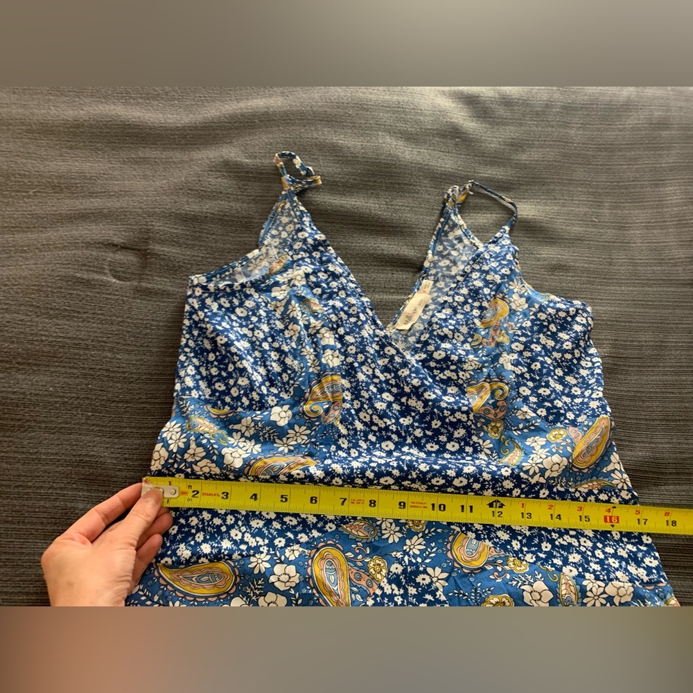 Millibon Blue Floral Maxi Dress - Picture 14 of 16